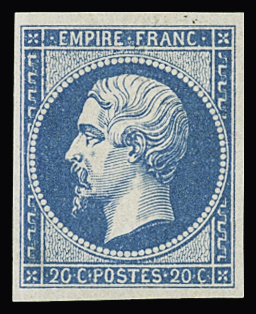 N°14B 20c bleu, Type II, neuf **, très frais, TTB