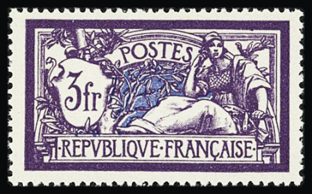 N°206 à 208 3f, 10f et 20f Merson, très bien centré,