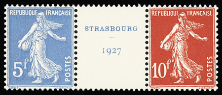 N°242A Exposition philatélique de Strasbourg, paire
