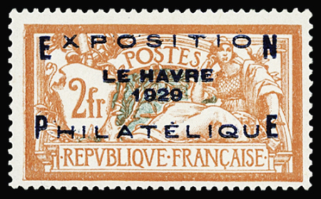 N°257A Exposition philatélique du Havre, bien centré,