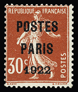 N°32 30c rouge, neuf *, TB. Signé Calves
