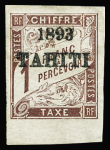 TAXE N°25/26 1f et 2f marron, neuf (*) et neuf *, N°25