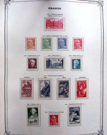 1944-1984 Ancienne collection de France montée dans