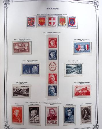 1944-1984 Ancienne collection de France montée dans