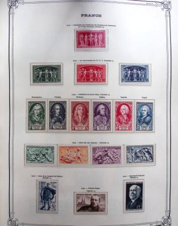 1944-1984 Ancienne collection de France montée dans