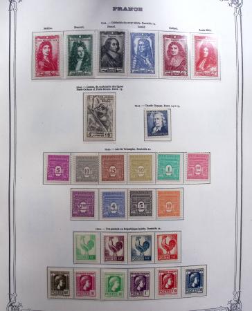 1944-1984 Ancienne collection de France montée dans