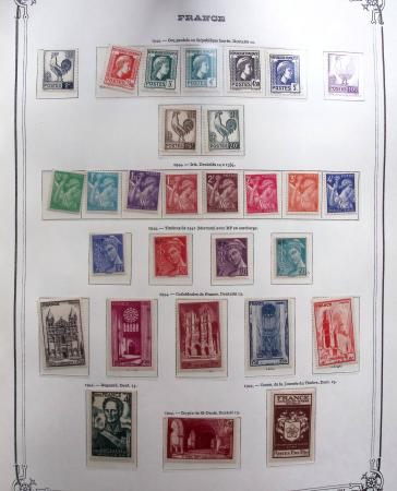 1944-1984 Ancienne collection de France montée dans