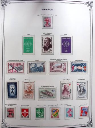 1944-1984 Ancienne collection de France montée dans