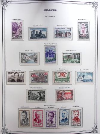 1944-1984 Ancienne collection de France montée dans