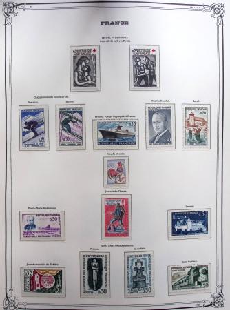 1944-1984 Ancienne collection de France montée dans