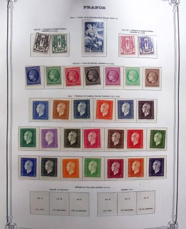 1944-1984 Ancienne collection de France montée dans