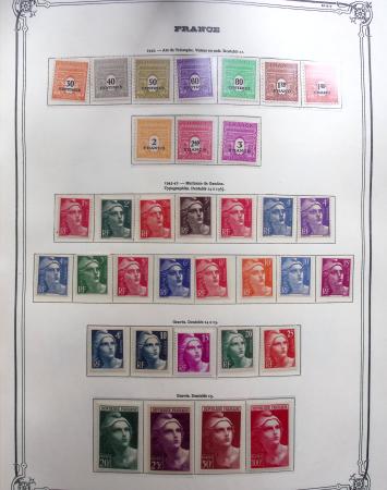 1944-1984 Ancienne collection de France montée dans