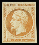 N°16 40c orange neuf, gomme partielle, très propre