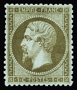 N°19b 1c mordoré, neuf *, bon centrage, TB. Signé A.Brun