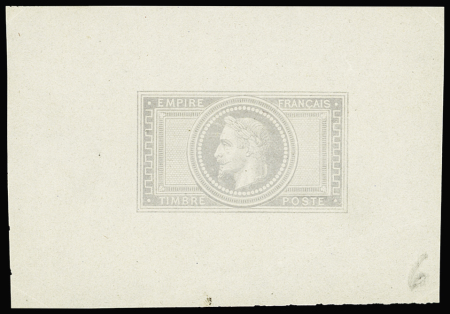 N°33 épreuve du 5f en gris sur chine sans la valeur.