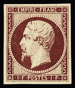 N°18 1f carmin, FAUX SPERATI, neuf * (trace légère),