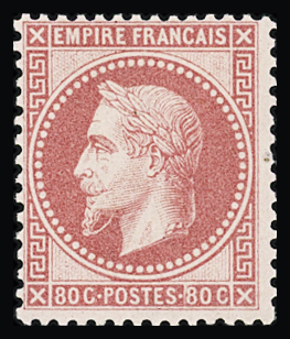 N°32 80c rose, neuf *, TB