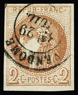 N°40Ba 2c rouge-brique, obl CàD Vendôme (Loir-et-Cher),