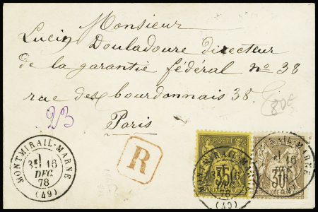 N°69 et 93 obl. CàD Montimrail-sur-Marne (Marne) 16