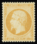 N°23 40c orange, neuf *, TB. Signé JF.Brun, Calves
