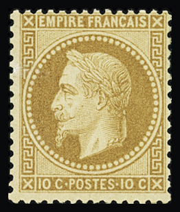 N°28B 10c bistre Type II, neuf *, TB. Signé Calves