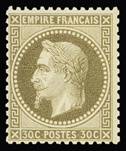 N°30 30c brun, très frais, neuf¨* (quasi **), TB. Signé
