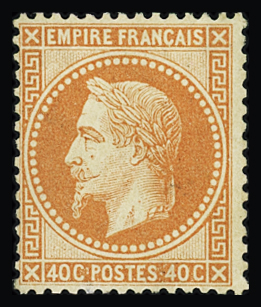N°31b 40c orange vif, neuf *, TB. Signé Calves