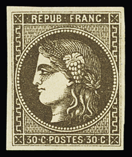 N°47 30c brun, neuf * (quasi **), très frais, TB. Signé