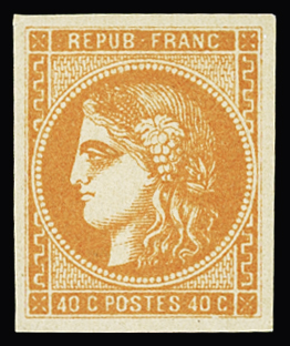 N°48a 40c orange vif, neuf * (peut-être **), très frais,