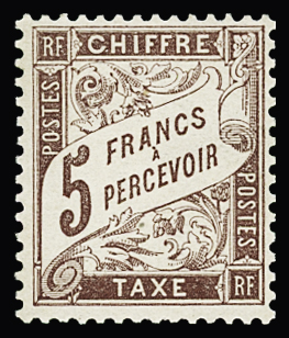 N°27 5f marron, neuf * (quasi **), TB. Signé JF.Brun