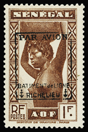 N°6 1f brun-rouge, neuf **, TB