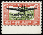POSTE AERIENNE n°1 et 2, neuf *, bdf, TB. Signé A.Brun