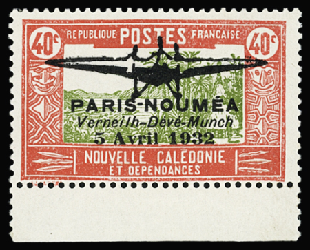 POSTE AERIENNE n°1 et 2, neuf *, bdf, TB. Signé A.Brun