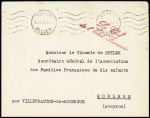 9 lettres dont 4 griffes "Chef de l'Etat français",