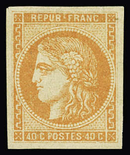 N°48 40c orange, neuf *, TB