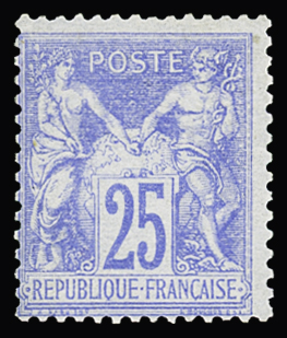 N°68 25c outremer, neuf *, TB, rare. Signé Calves