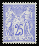 N°78 25c outremer, neuf * (infime trace), TB. Signé