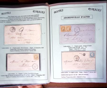 CHARENTE-MARITIME 1840-1876, Collection de +370 lettres