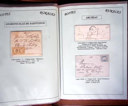 CHARENTE-MARITIME 1840-1876, Collection de +370 lettres