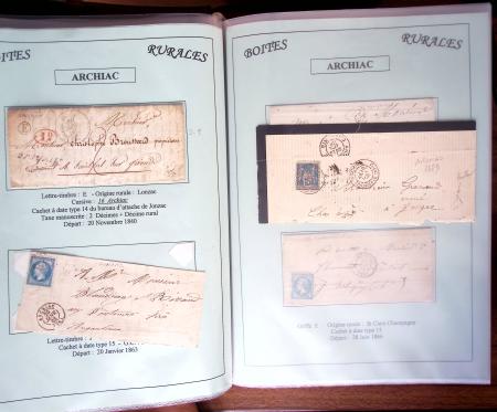 CHARENTE-MARITIME 1840-1876, Collection de +370 lettres