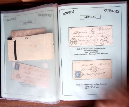 CHARENTE-MARITIME 1840-1876, Collection de +370 lettres
