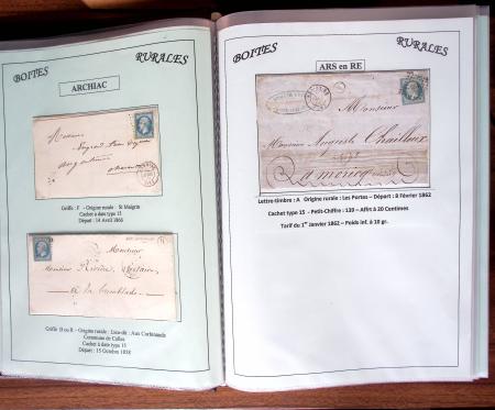 CHARENTE-MARITIME 1840-1876, Collection de +370 lettres