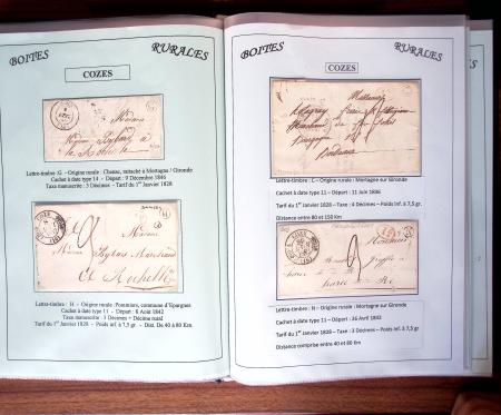 CHARENTE-MARITIME 1840-1876, Collection de +370 lettres