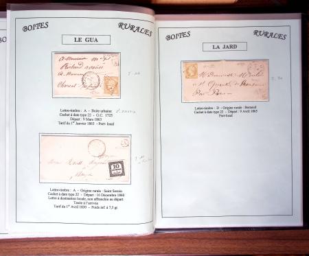 CHARENTE-MARITIME 1840-1876, Collection de +370 lettres