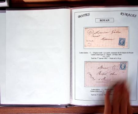 CHARENTE-MARITIME 1840-1876, Collection de +370 lettres