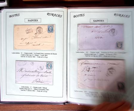 CHARENTE-MARITIME 1840-1876, Collection de +370 lettres