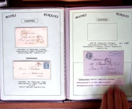 CHARENTE-MARITIME 1840-1876, Collection de +370 lettres