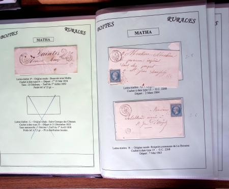 CHARENTE-MARITIME 1840-1876, Collection de +370 lettres