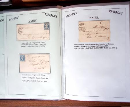 CHARENTE-MARITIME 1840-1876, Collection de +370 lettres