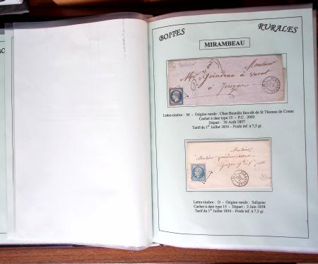 CHARENTE-MARITIME 1840-1876, Collection de +370 lettres